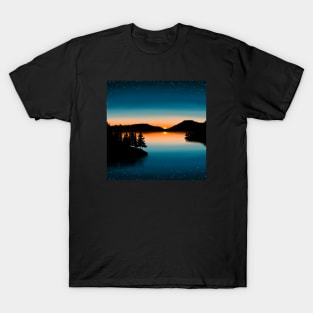 Lake at sunset T-Shirt